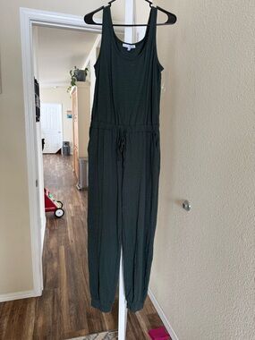 Baltic Born Sleeveless Drawstring Jumpsuit - Dark Green